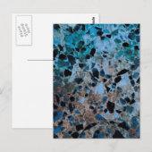 Briefkaarten met blauwe graniet (Voorkant / Achterkant)