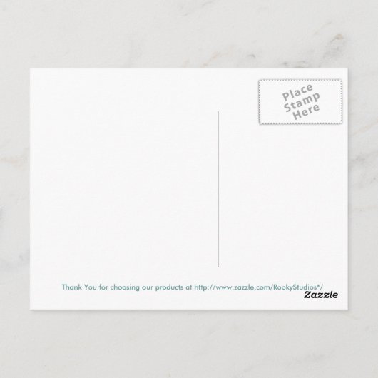 Briefkaarten met blauwe ogen gekleurd (Achterkant)