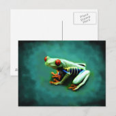 Briefkaarten met boomkikker (Voorkant / Achterkant)