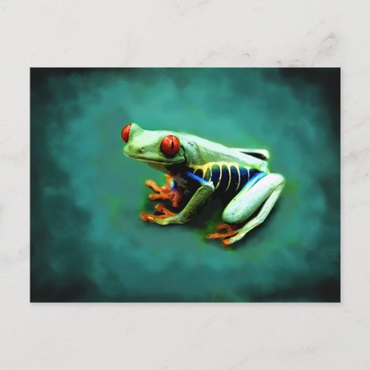Briefkaarten met boomkikker (Voorkant)