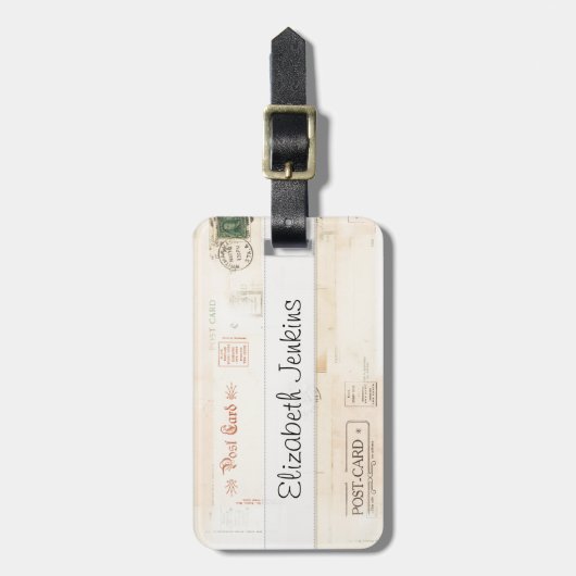  Briefkaarten met de titel Vellumn Bagagelabel (Voorkant verticaal)