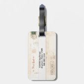 Briefkaarten met de titel Vellumn Bagagelabel (Achterkant verticaal)