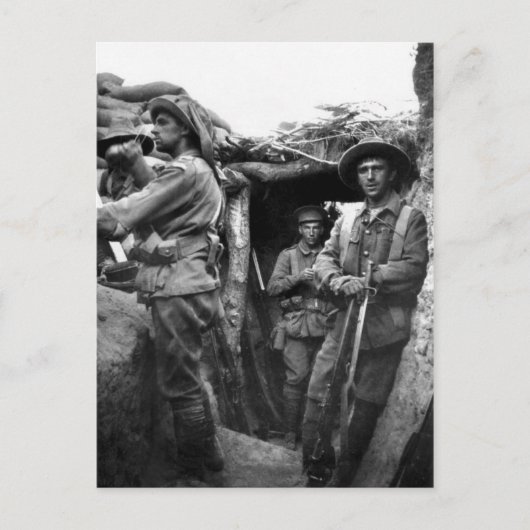 Briefkaarten met Diggers op Gallipoli (Voorkant)