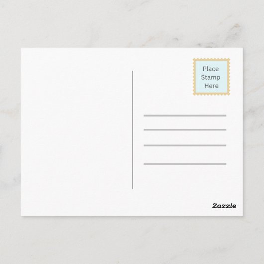 Briefkaarten met een dierenvlies (Achterkant)