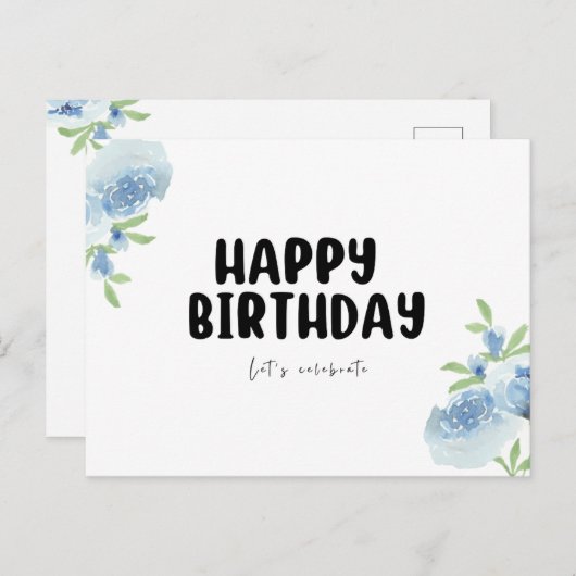 Briefkaarten met een fijne, minimale, zwarte en wi (Voorkant / Achterkant)