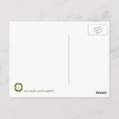 Briefkaarten met groene en witte shamrocks (Achterkant)