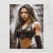 BRIEFKAARTEN MET KANTASIE WARRIOR GIRL (Voorkant)