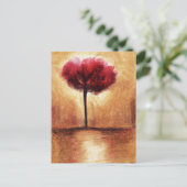 Briefkaarten met katoenhoudende Snoepjes (rood) (Staand voorkant)