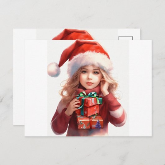 Briefkaarten met kerst| (Voorkant / Achterkant)