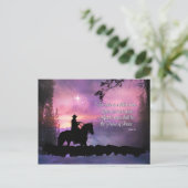 Briefkaarten met kerst van cowboy (Staand voorkant)