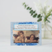 Briefkaarten met kerstangels (Staand voorkant)