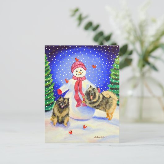 Briefkaarten met Kerstmis (Staand voorkant)