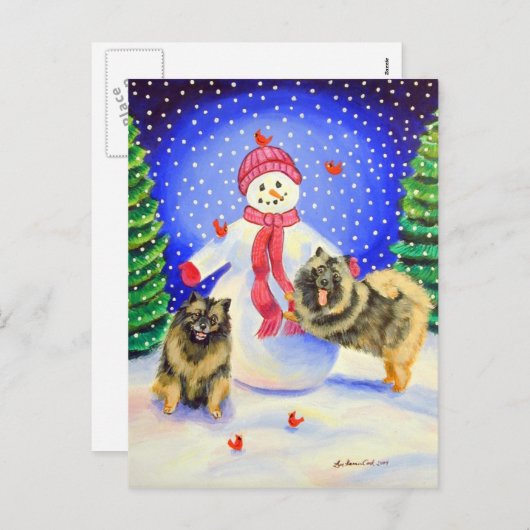 Briefkaarten met Kerstmis (Voorkant / Achterkant)