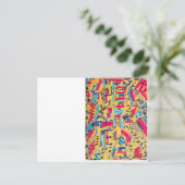 Briefkaarten met kleurrijke abstracte ontwerpen (Staand voorkant)