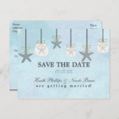 Briefkaarten met loopstaarten en zand dollars stra (Voorkant / Achterkant)