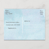 Briefkaarten met loopstaarten en zand dollars stra (Achterkant)