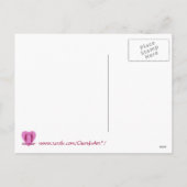 Briefkaarten met rode Feestdagen met witte kerstbo (Achterkant)