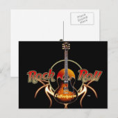 Briefkaarten met rotsen-n-Roll (Voorkant / Achterkant)