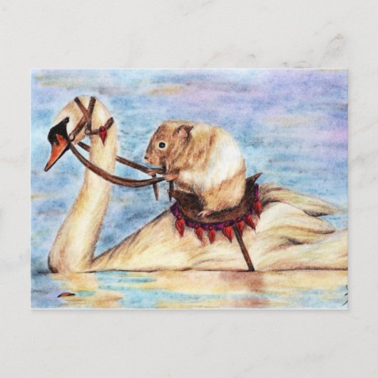 Briefkaarten met rugleuning (hamster) (Voorkant)