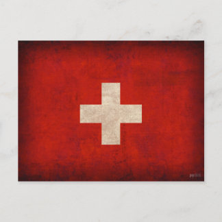 Briefkaarten met vlag Zwitserland