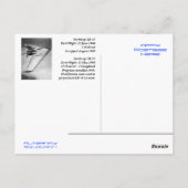 Briefkaarten met vliegende vleugels van Northrop X (Achterkant)