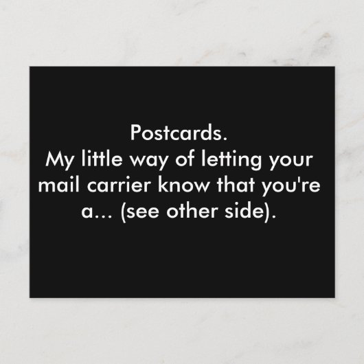 Briefkaarten. Mijn kleine manier om je post te lat Briefkaart (Voorkant)