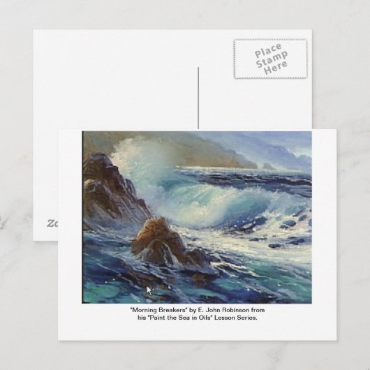 briefkaarten "Morning Breakers" (Voorkant / Achterkant)