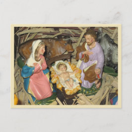 Briefkaarten Nativiteitsbootscène kerstmis