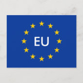 Briefkaarten onder EU-vlag (Voorkant)