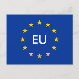 Briefkaarten onder EU-vlag