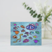 Briefkaarten onder water Blue Heaven (Staand voorkant)