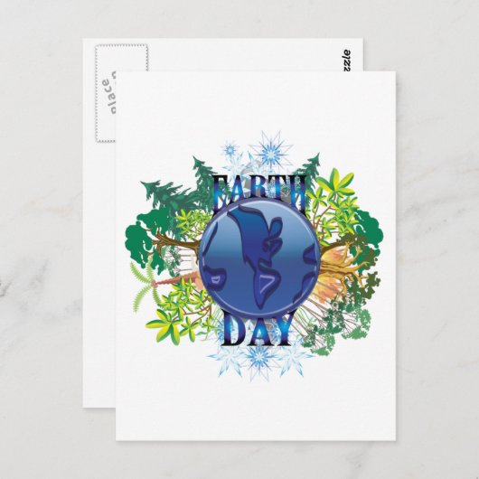Briefkaarten op Aarde | Earth Day Briefkaart (Voorkant / Achterkant)