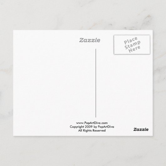 Briefkaarten - Pop Art Cupcakes (Achterkant)