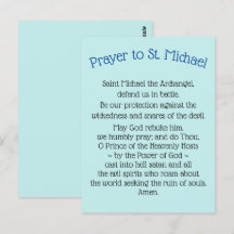 Briefkaarten Prayer naar Saint Michael the Archang