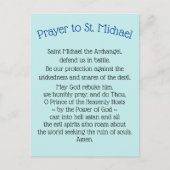 Briefkaarten Prayer naar Saint Michael the Archang (Voorkant)