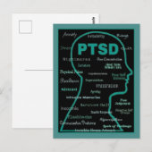 BRIEFKAARTEN...PTSD - Symptomen Briefkaart (Voorkant / Achterkant)