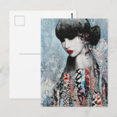 Briefkaarten - Rode lipstick (Voorkant / Achterkant)