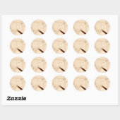 briefkaarten ronde sticker (Vel)