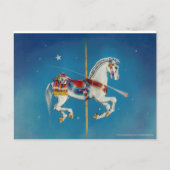 Briefkaarten - Rood, Wit & Blauw Carrouselpaard (Voorkant)