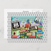 Briefkaarten - Route 66 De Moederweg 18SQ (Voorkant / Achterkant)