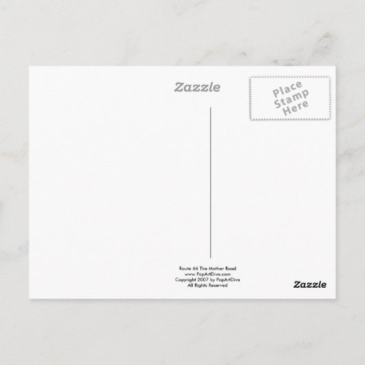 Briefkaarten - Route 66 De Moederweg 18SQ (Achterkant)