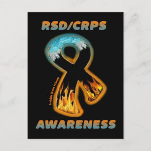 BRIEFKAARTEN...RSD / CRPS - Fire & Ice Lint Briefkaart