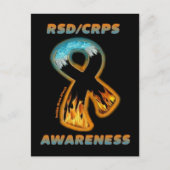 BRIEFKAARTEN...RSD / CRPS - Fire & Ice Lint Briefkaart (Voorkant)