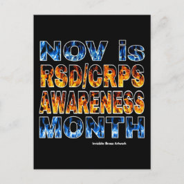 BRIEFKAARTEN...RSD/CRPS - Sinaasappel & Blauw Briefkaart