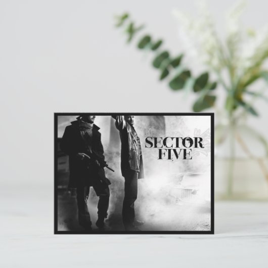 Briefkaarten: Sector vijf Briefkaart (Staand voorkant)