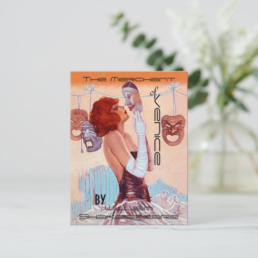 Briefkaarten  Theater-Poster-Kijk Shakespeare (Staand voorkant)