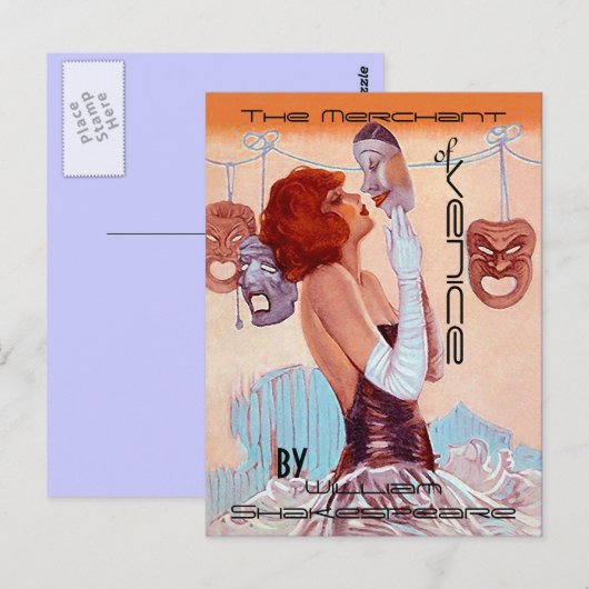 Briefkaarten  Theater-Poster-Kijk Shakespeare (Voorkant / Achterkant)