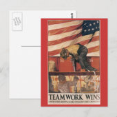 Briefkaarten uit de oorlog, Teamwork wins (Voorkant / Achterkant)