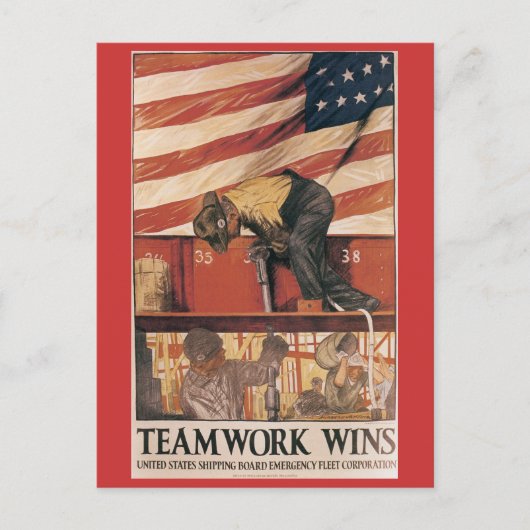 Briefkaarten uit de oorlog, Teamwork wins (Voorkant)