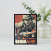 Briefkaarten uit de wereldoorlog, US Dairy Assoc. (Staand voorkant)